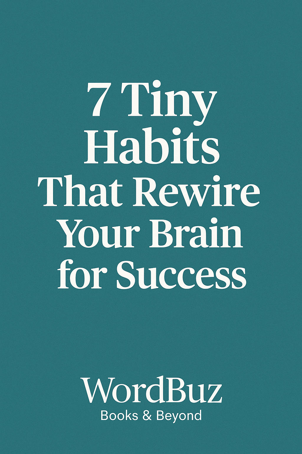 7 Tiny Self-Development Habits That can Rewire Your Brain for Success and Change Your Life