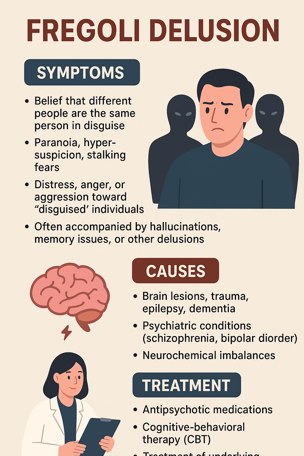Infographic of Fregoli Delusion