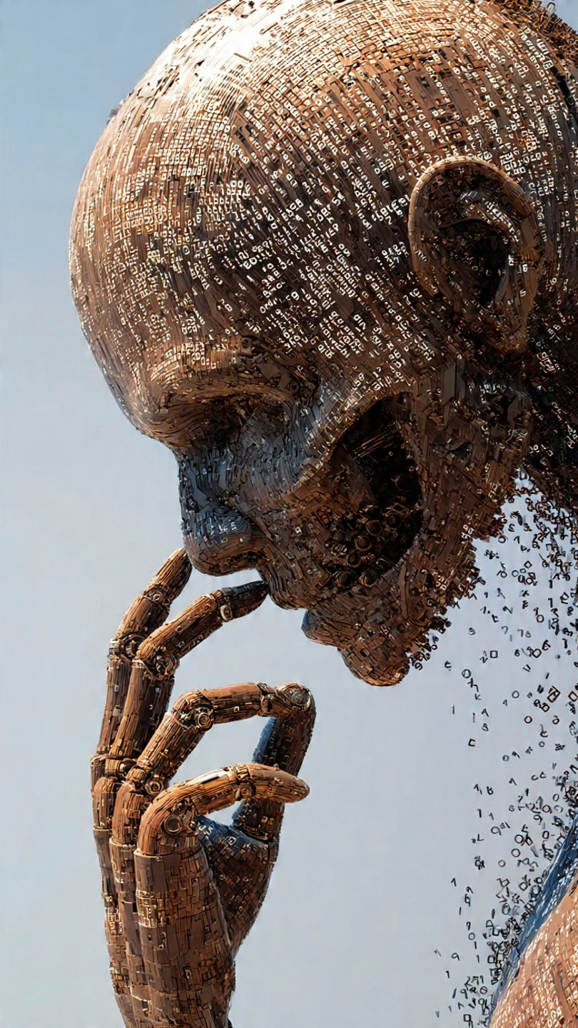 thinking man's color image disintegrating